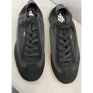 Vans Serio Men's Black Suede Nylon Lace Up Athletic Sneakers Shoes